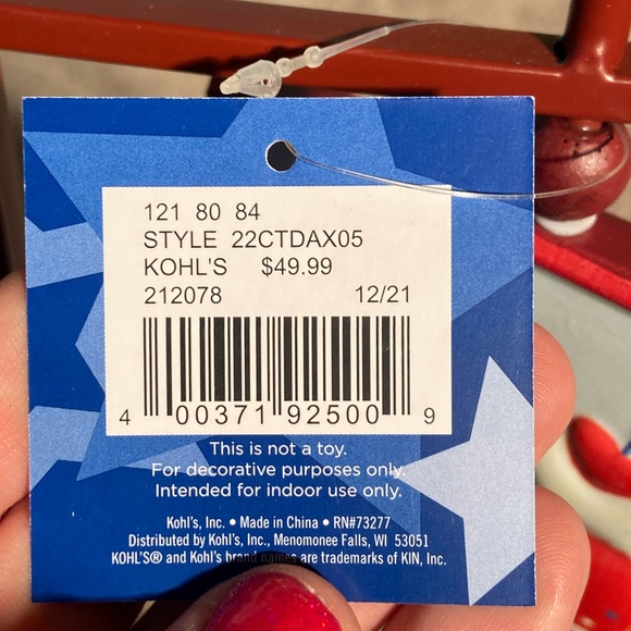 BNWT 4th of July decor. 16” tall, 6” wide, metal, flippable sign. Super cute! - Picture 5 of 5